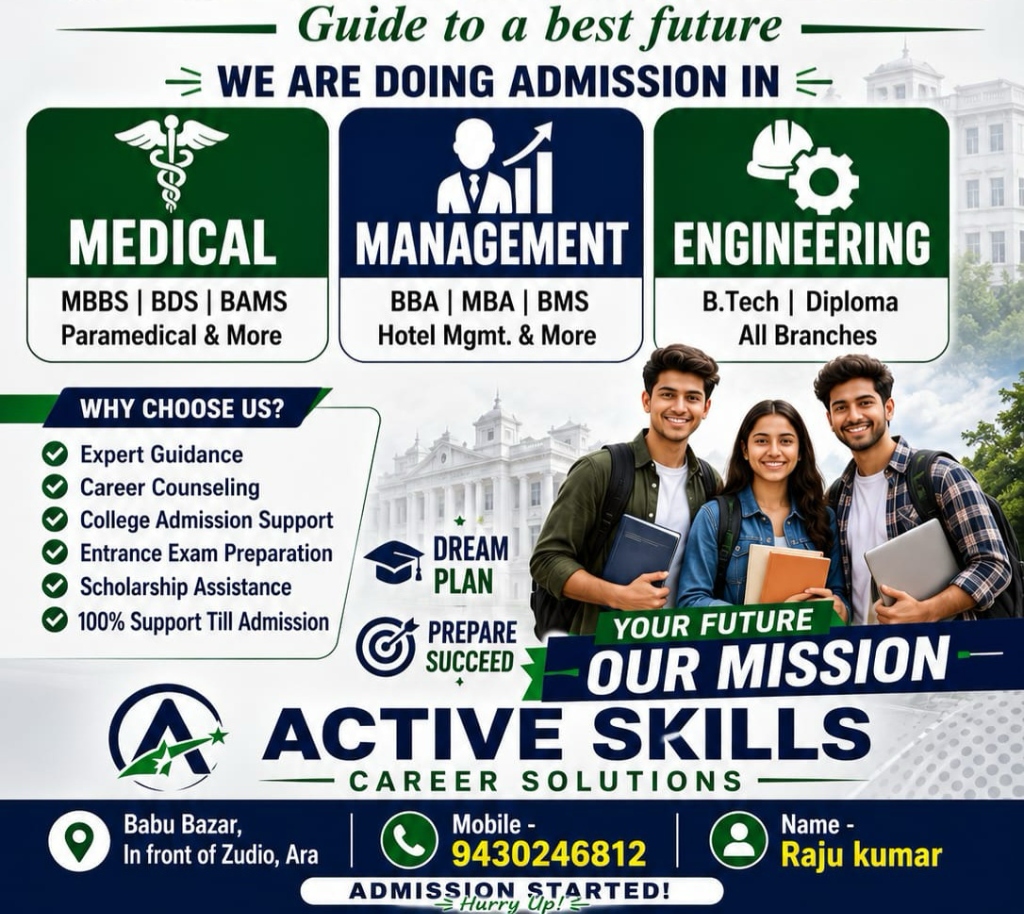 Active Skills Career Solutions Admission Guidance - Medical, Management, Engineering